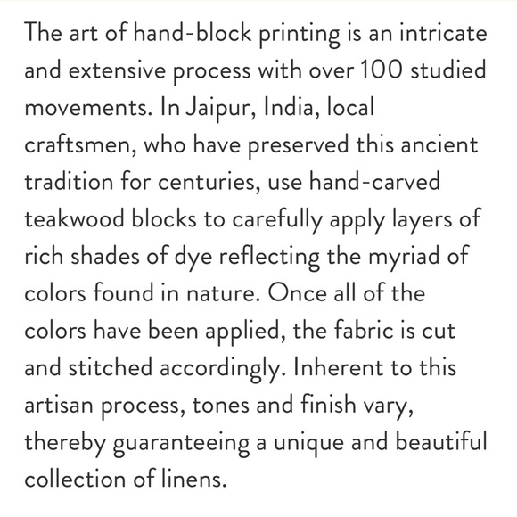 COULEUR NATURE Set Of 6 Green India Cotton Handmade Bamboo Print Napkins - Picture 8 of 9